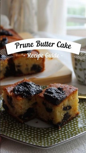 #recipe Prune Butter Cake, fluffy with bursts of natural sweetness ☁️🍰