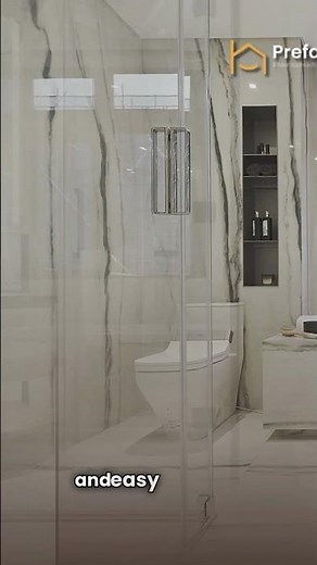 Elegant Bathroom Makeover with Marble Shower Wall Panels