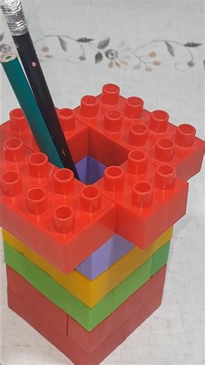 Lego Pencil Holder ASMR ✏️ Satisfying Build