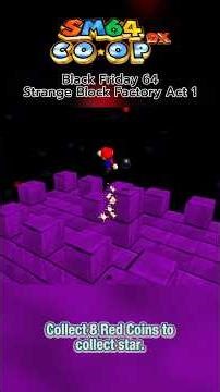 Super Mario 64 Black Friday OMM: Strange Block Factory #RedCoins