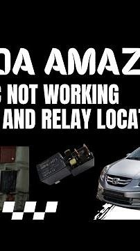 Honda Amaze AC ka fuse and relay location olso ac not working