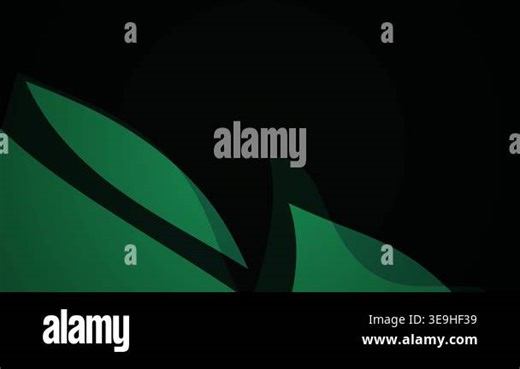 Green abstract background with shapes Stock Video Footage - Alamy