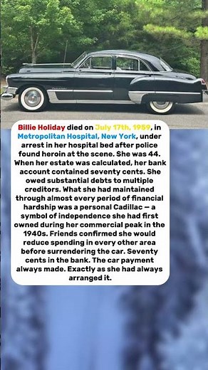 Billie Holiday Died With $0.70 in Her Bank Account — She Never Stopped Paying for Her Cadillac