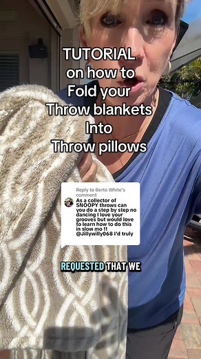 How to Fold Throw Blankets into Stylish Pillows