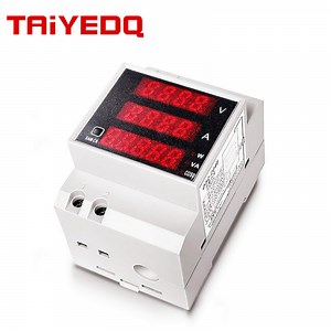 [Hot Item] D52-2048 DIN Rail LED Digital Volt AMP Watt Power Meter AC200-450V 100A