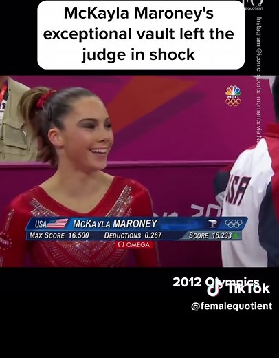 An iconic moment in sports history, McKayla Maroney’s exceptional vault at the 2012 #Olympics 💥 As the dust settled, her feat was summed up by ESPN: ‘A moment where athleticism meets artistry, leaving an indelible mark on history.’ We’re highlighting remarkable #womeninsports history leading up to #Paris2024. Follow along!