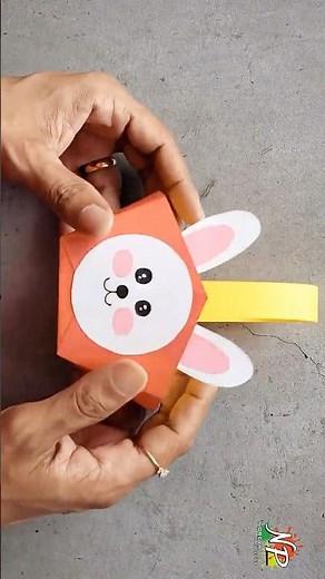 Easy Egg Basket for Easter | DIY Easter Basket | Bunny Basket | Paper Basket #easterbasket #ytshorts