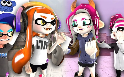 【Splatoon动画】章鱼和鱿鱼相比
