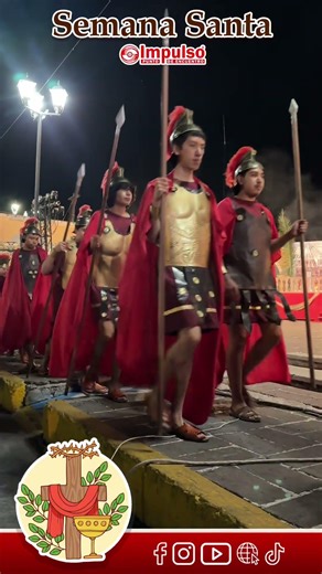 Aprehensión de Jesús en la representación de esta noche