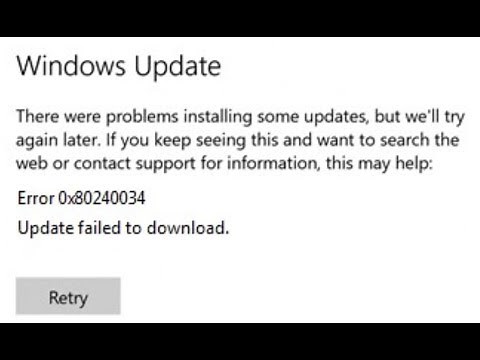 Fix Error 0x80240034 Update Failed to Download While Updating Windows 10