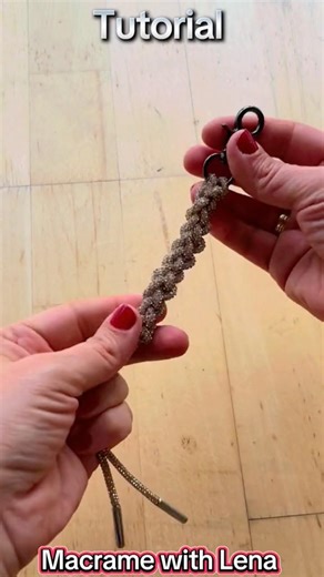 Macrame with Lena rhinestone keychain 💎 Schlüsselanhänger aus Strass Schnur 💎 брелок из страз
