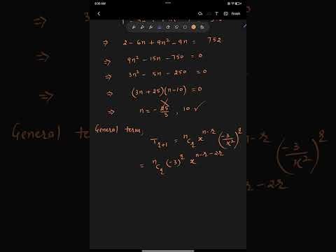 Coefficient of general term: Binomial Theorem: IIT-JEE Main 2026