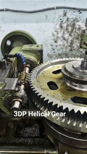 Helical Big Gear Cutting process #gear #viralvideo #viral