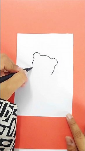 Cutest Kawaii Panda Drawing | Easy & Adorable Art Idea | #shorts