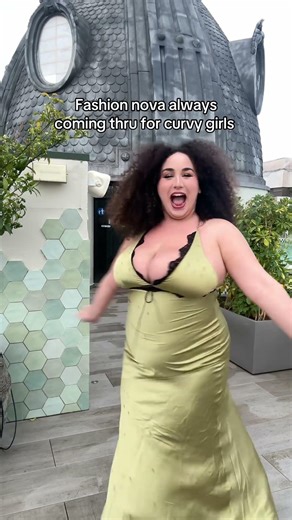 Obsessed with this dress FashionNovaCurve 🔎 Raylene Lace Satin Maxi Dress - Green/combo