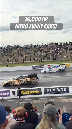 INSANE Nitro Funny Car Drag Race at Santa Pod Raceway! 🔥💨 #Shorts