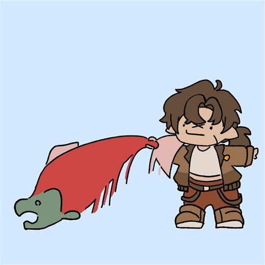 FISH SLAPPER#hermitcraftfanart #goodtimeswithscarfanart