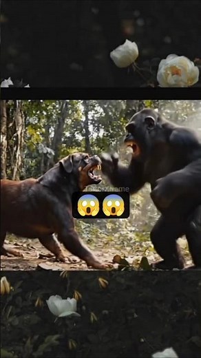😱Gorilla vs Dog: Brutal Jungle Fight You Won’t Believe #trending #youtubeshorts #shorts
