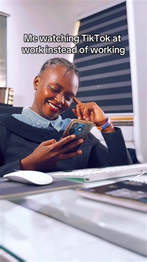 Relatable Office Humor: Watching TikTok at Work