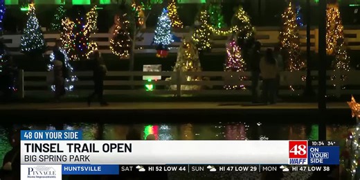 Tinsel Trail comes alive — Rocket City Tree lights up Huntsville