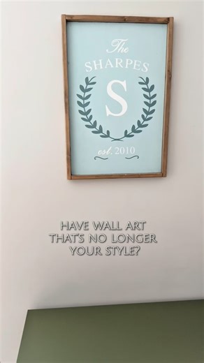 Katie Sharpe | DIY Tutorials | Home Decor | Interior Design on Instagram: "Have artwork that’s no longer your style? Here are two ways to use printable art to update it and give it new life. These options are simple and inexpensive! Comment ART for links to these printables! Let me know if you’d try this! #printableart #printables #printableartwork #simplediy #diy #beginnerdiy #diytutorial #diyart #diyartwork #homeinspo #diyhomedecor #diyhome #simpledecor #budgetfriendly #budgetfriendlydecor #di