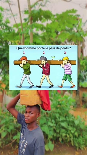 Quel homme porte le plus de poids ?