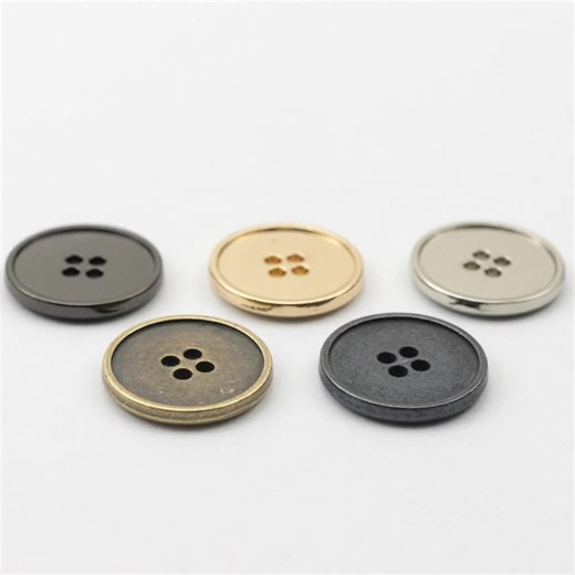 Metal Hole Buttons: Gold, Silver, Bronze, Sewing Embellishments - 15-20mm, 10 Pcs - Etsy