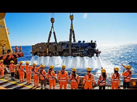 Insane Rescue 100 Ton Steam Locomotive Pulled From the Bottom of the Ocean!
