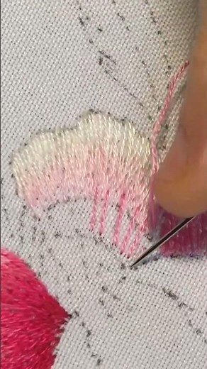 Flower Satin Embroidery - Easy flower stitches