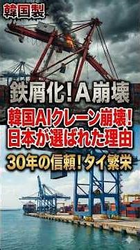 【実話】「日本はオワコン」と韓国製クレーンを選んだマレーシアの末路。半年で港が崩壊し日本に助けを求めたが…「お断りします」と秒殺された理由がスカッとしすぎる！