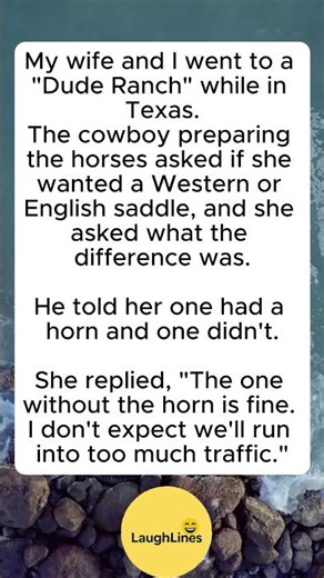 “She Asked for a Saddle Without a Horn… The Cowboy’s Face Said EVERYTHING!” #funny #laugher #jokes
