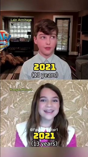 Evolution of Raegan Revord and Lain Armitage #fyp #nostalgia #evolution