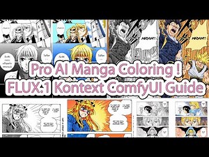 The BEST Way to Color Manga with AI | FLUX.1 Kontext + ComfyUI Workflow Tutorial