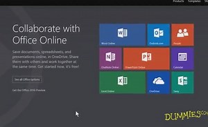 Accessing Your Work through Office Online