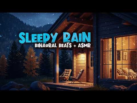 Sleep Instantly 🌧️ 1.2 Hz Delta Waves • Cozy Rain Cabin (8D ASMR)