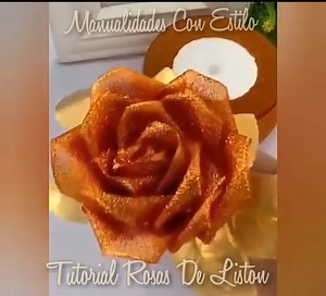 MiniTutorial Como Hacer Rosas Con Listón Fácil Y El Resultado Es Hermoso
