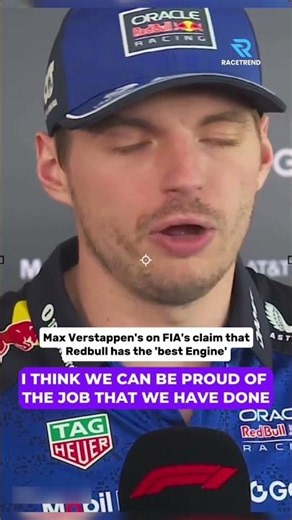 Max Verstappen on the claim Redbull has the 'best engine' #f1 #formula1