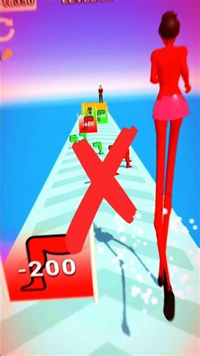 Long Legs Runner Challenge Level 86! 😱🦵 #shorts #gameplay #games #build #queen #viralvideo #viral