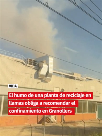 Incendio en vertedero cerca C-35 Granollers: confinamiento y PROCICAT