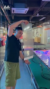 how to install transparent led film display screen#MileStrong #transparentleddisplay