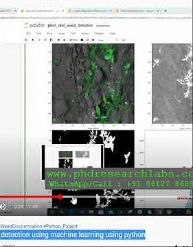 Plant and weed detection using machine learning using python