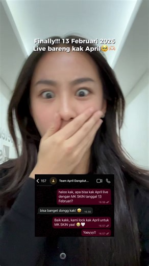 Seriusan nih MK SKIN bakal live bareng kak April? yuk pantengin live nya hari ini jam 14.00 WIB yaaa!🥹🤍 #MKSKIN #live