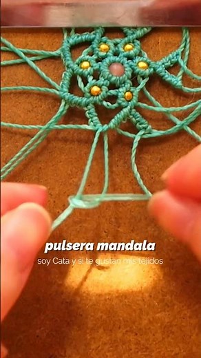 Tutorial: Pulsera Mandala - Tejido con nudos e hilo #diy