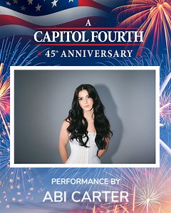 Singer-songwriter and 2024 winner of Season 22 of American Idol, Abi Carter, joins A Capitol Fourth! Tune in to A Capitol Fourth on Friday, July 4 at 8/7c on PBS for America’s birthday celebration with the most spectacular fireworks display! Planning to stream? Bookmark the link in our bio to watch the live stream directly from our website. #ACapitolFourth #July4thPBS #AbiCarter #AbiCarterMusic #AmericanIdol | A Capitol Fourth