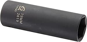 Amazon.com: SUNEX TOOLS 2619 1/2-Inch Drive 19-Mm Extra Thin Wall Deep Impact Socket : Tools & Home Improvement