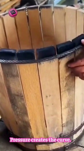 🥁 This Wood Pressing Technique Shapes the Perfect Drum Frame #WoodCraft