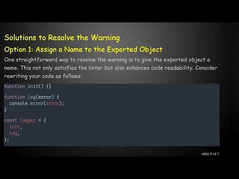 How to Eliminate the import/no-anonymous-default-export Warning in React