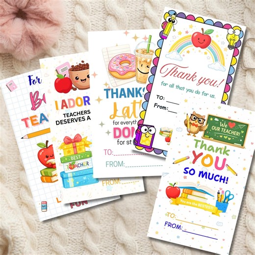 Teacher Appreciation Gift Tags Printable, Thank You Teacher Tags Template, Staff Appreciation School Favor Label, Instant Digital Download - Etsy