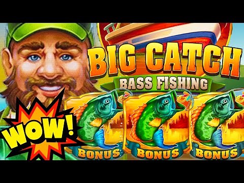 ★BIG WIN!★ WOW!! BIG CATCH BASS FISHING 🎣 Slot Machine (GAMING ARTS)