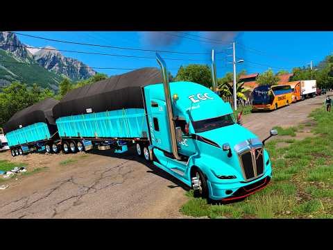 Kenworth T680 Next Gen This Is Crossing Mexico's Most Dangerous Highway ATS Mods 1.58